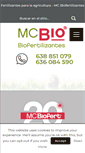 Mobile Screenshot of mcbiofertilizantes.com